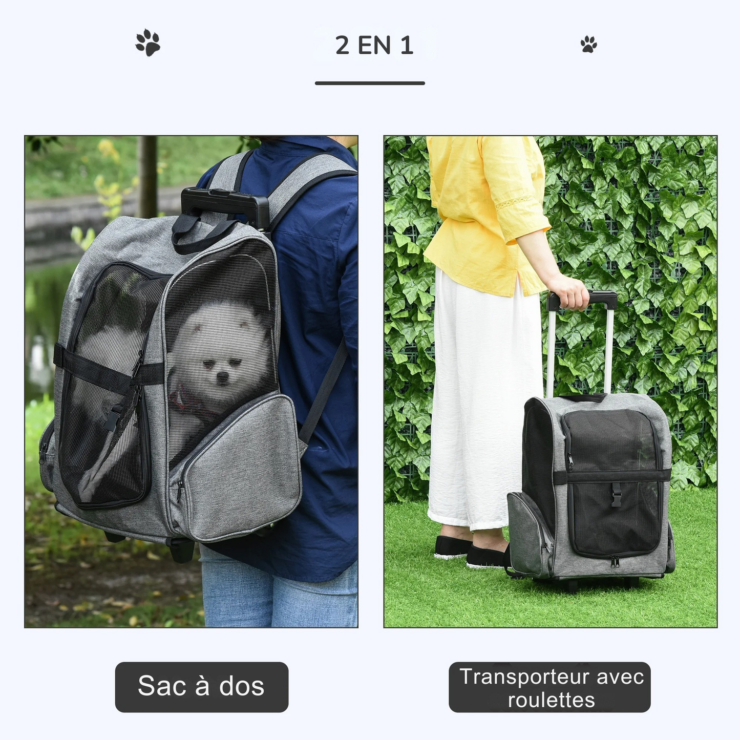 Sac à Dos Chariot pour Chien - Trotinou™