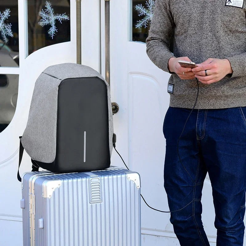 Sac à Dos Ordinateur Homme : Nylon Résistant, Port USB & Rangements Intégrés – Runningtiger™