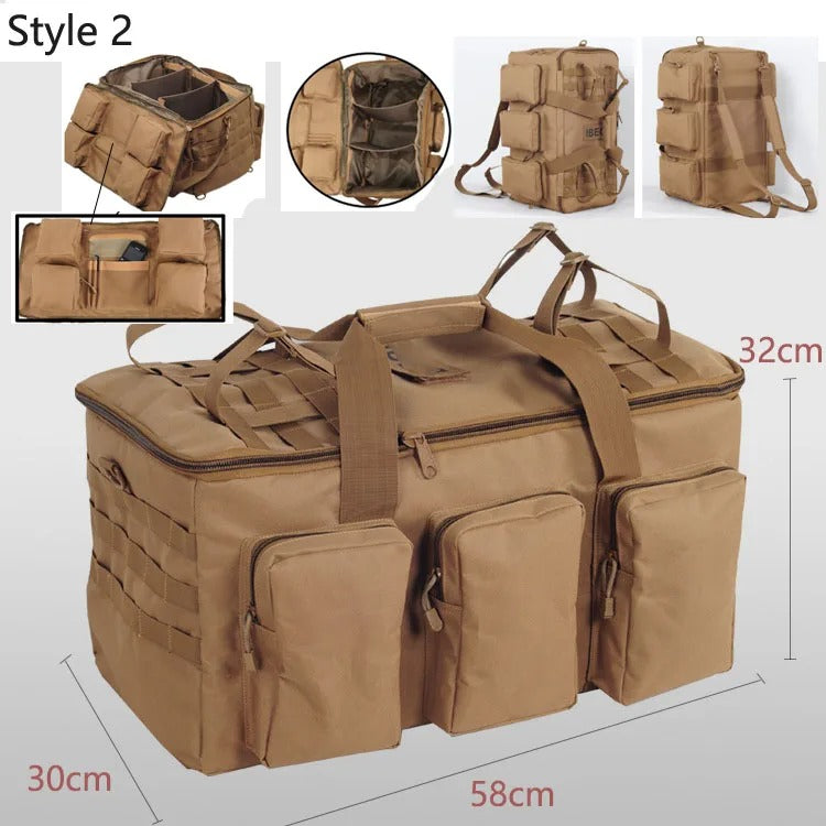 Sac à Dos Randonnée Homme 55L : Imperméable, MOLLE et Multi-Compartiments - Tactique™