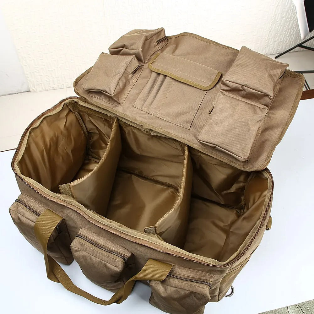 Sac à Dos Randonnée Homme 55L : Imperméable, MOLLE et Multi-Compartiments - Tactique™