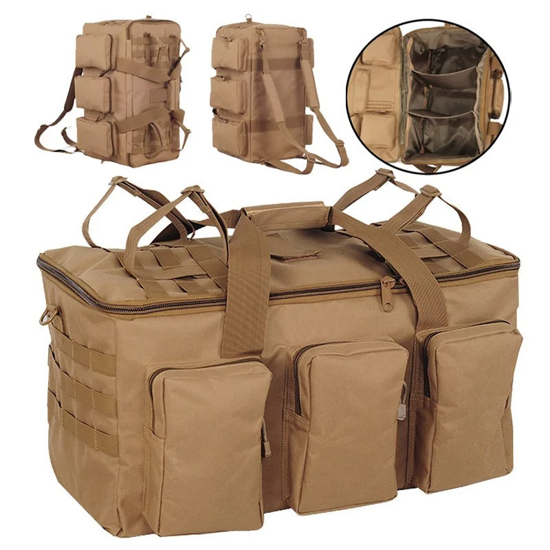 Sac à Dos Randonnée Homme 55L : Imperméable, MOLLE et Multi-Compartiments - Tactique™