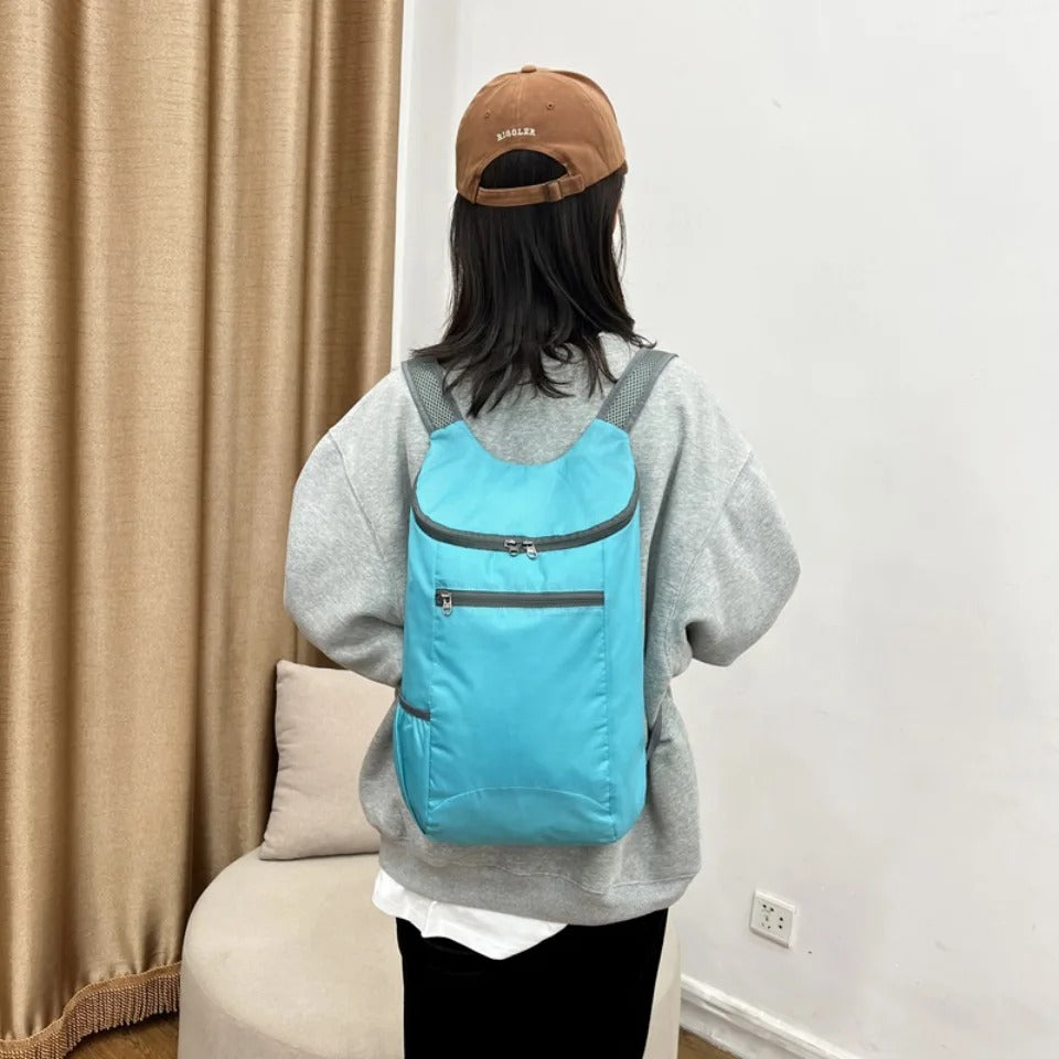 Sac à Dos Sport 20L Bleu Claire Femme : Ultra-Léger 80 g, Pliable & Résistant à l’Eau - AMYMANG™