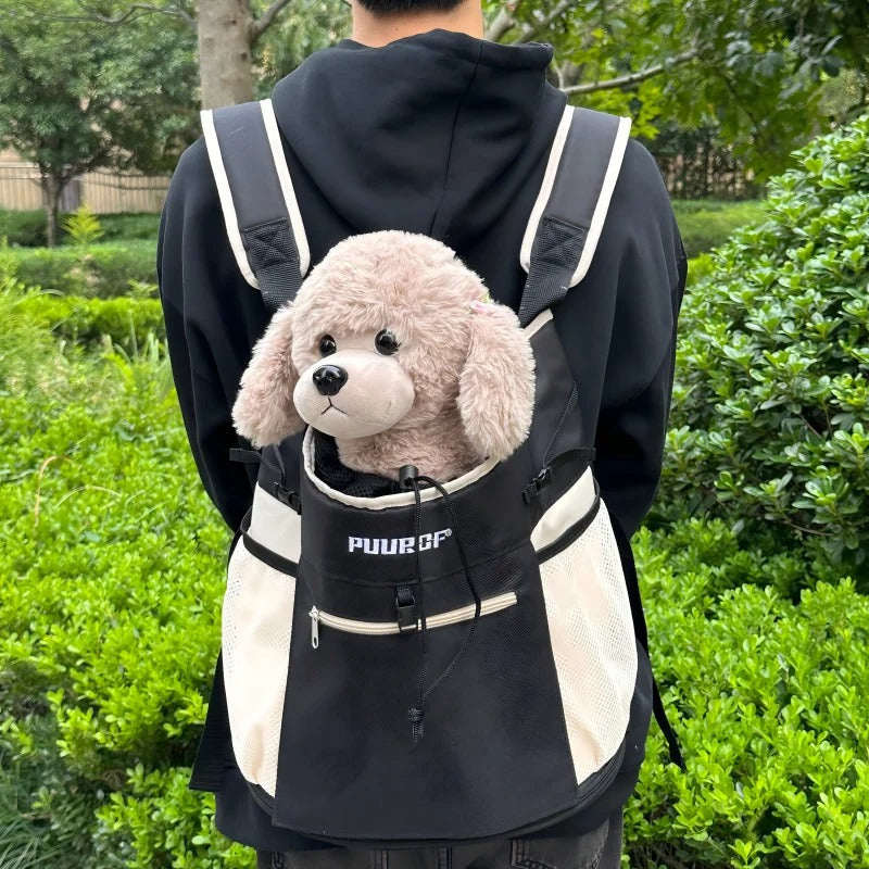 Sac à Dos Transport Chien 20L : Port Ventrale ou Dorsal en Maille Respirante – PUUROF™