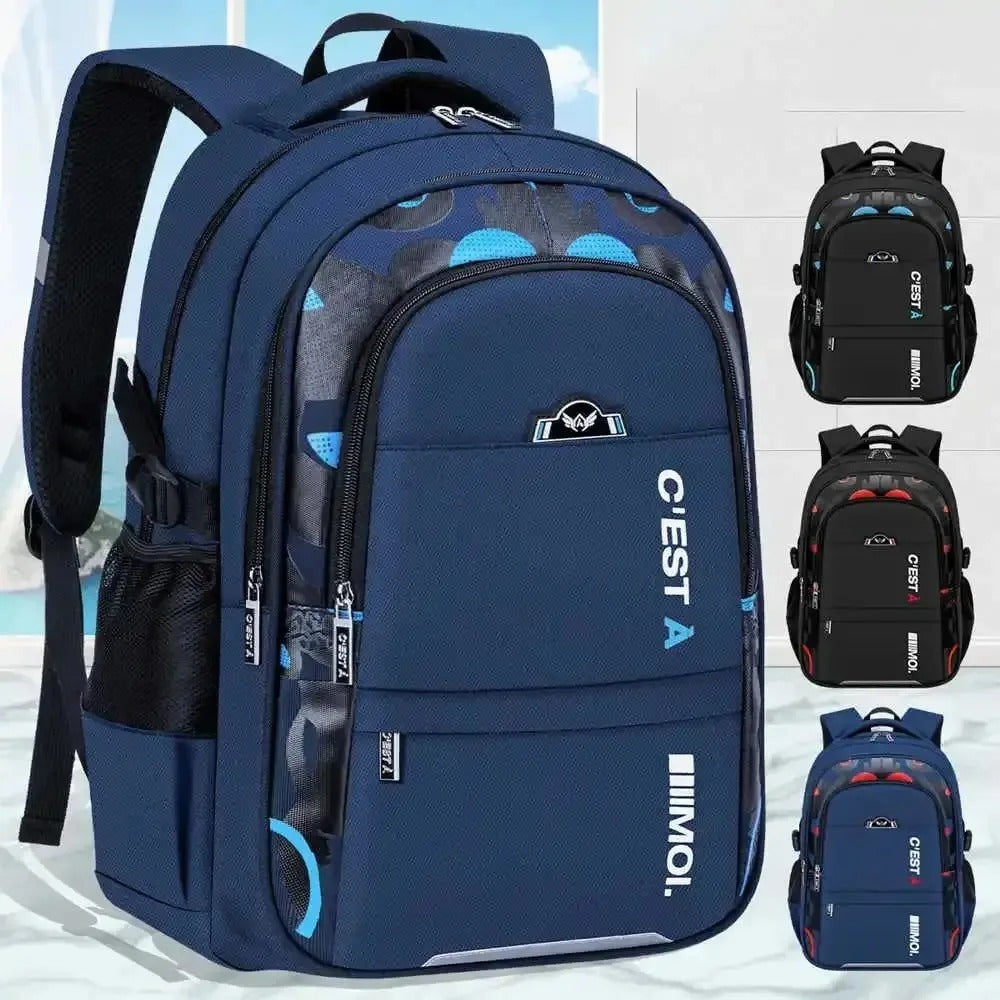Sac à Dos d’École pour Enfant : Multi-Compartiments, Imperméable et Léger - Scooty™