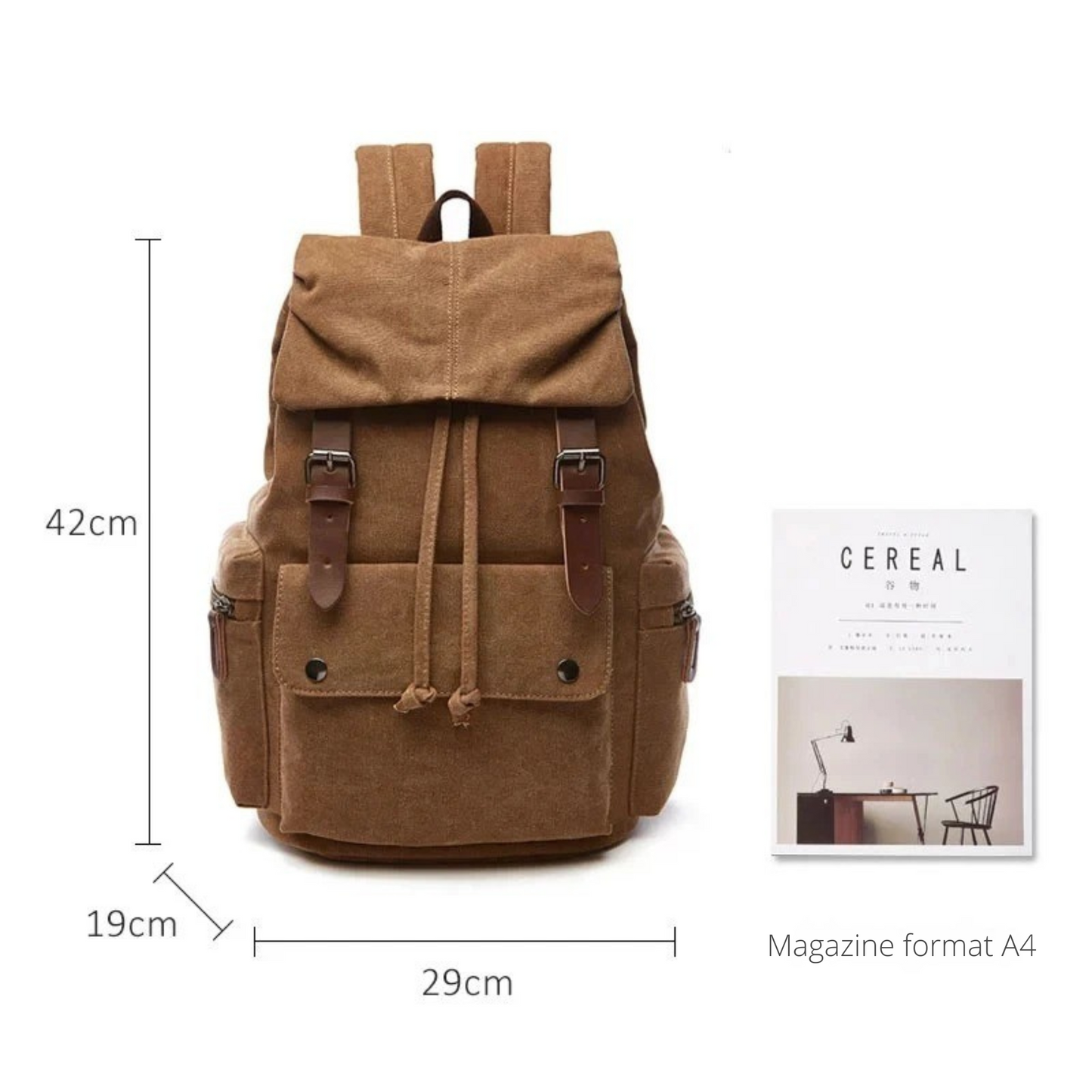 Sac à Dos en Toile Vintage: pour Homme & Femme - Jamasy™