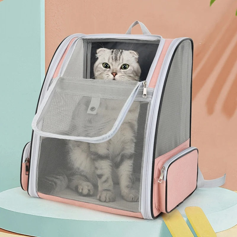 Sac à Dos Été Chien Rose : Respirant, Pliable et avec Poches de Rangement - Lunzo™