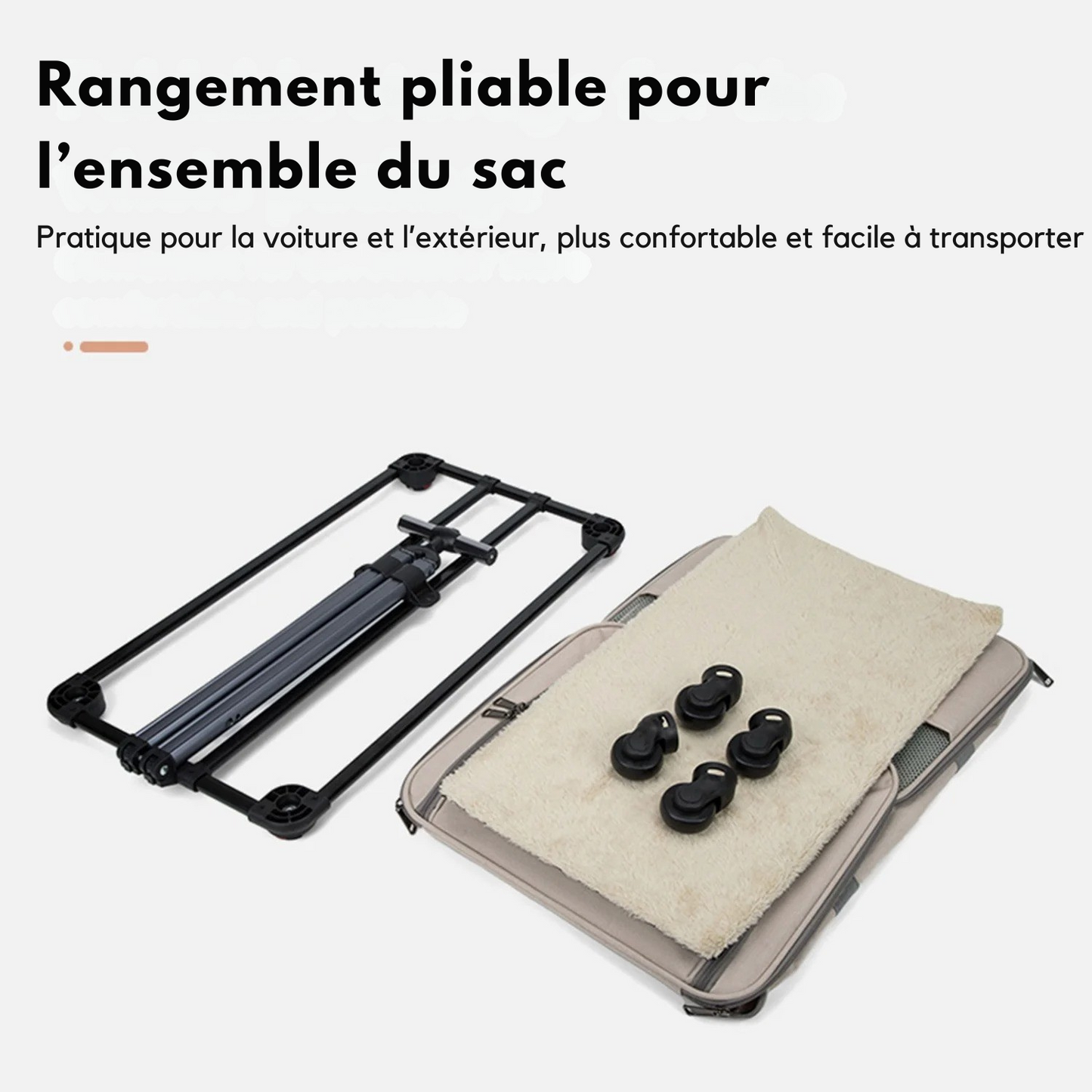 Sac de Transport Chat à Roulettes : 360°, Anti-Fuite et Transformable - Tribly™