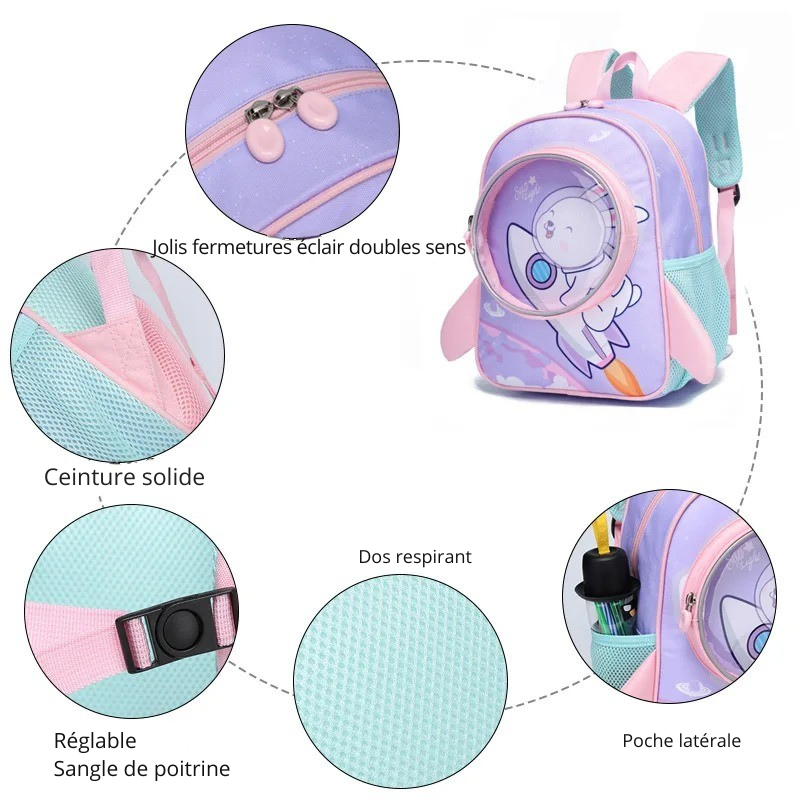 Sac à dos Lapin Astronaute pour enfant - Spabil™