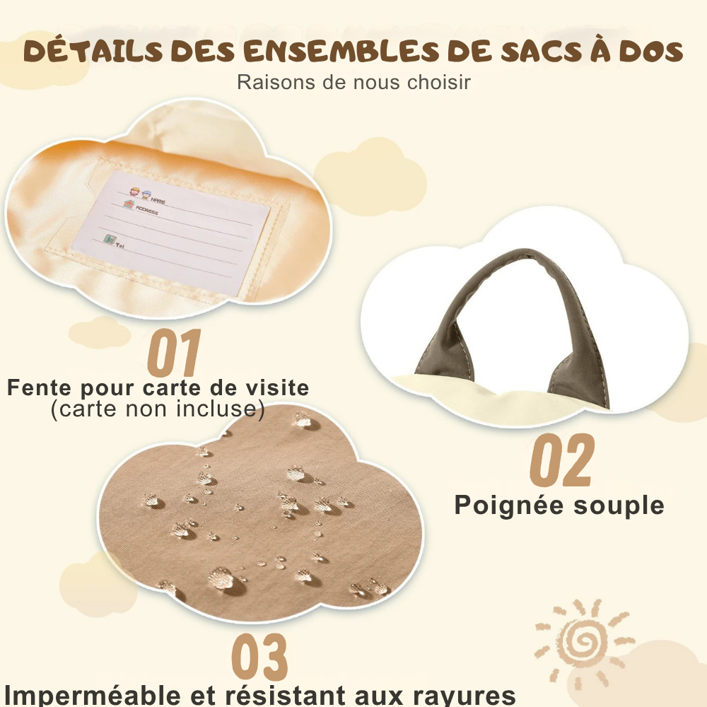 Sac à dos Scolaire Enfant: Confortable et Spacieux - The Schoolar™
