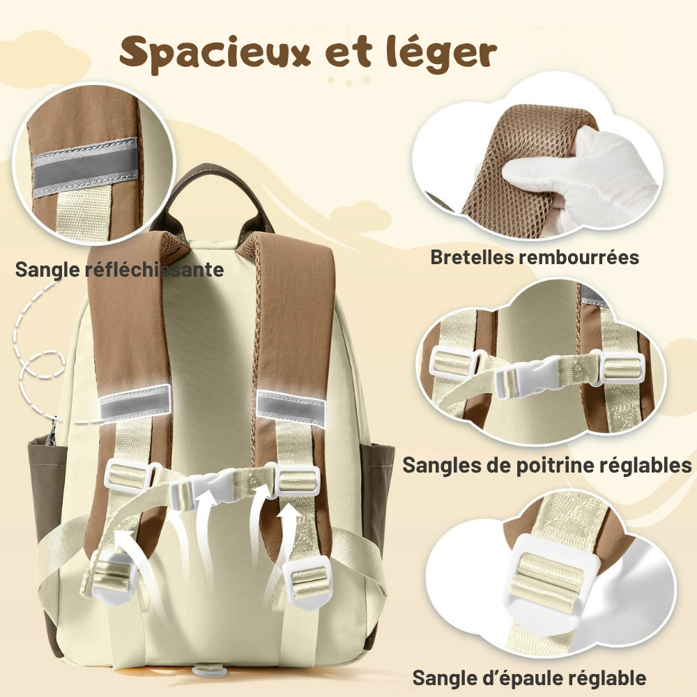 Sac à dos Scolaire Enfant: Confortable et Spacieux - The Schoolar™