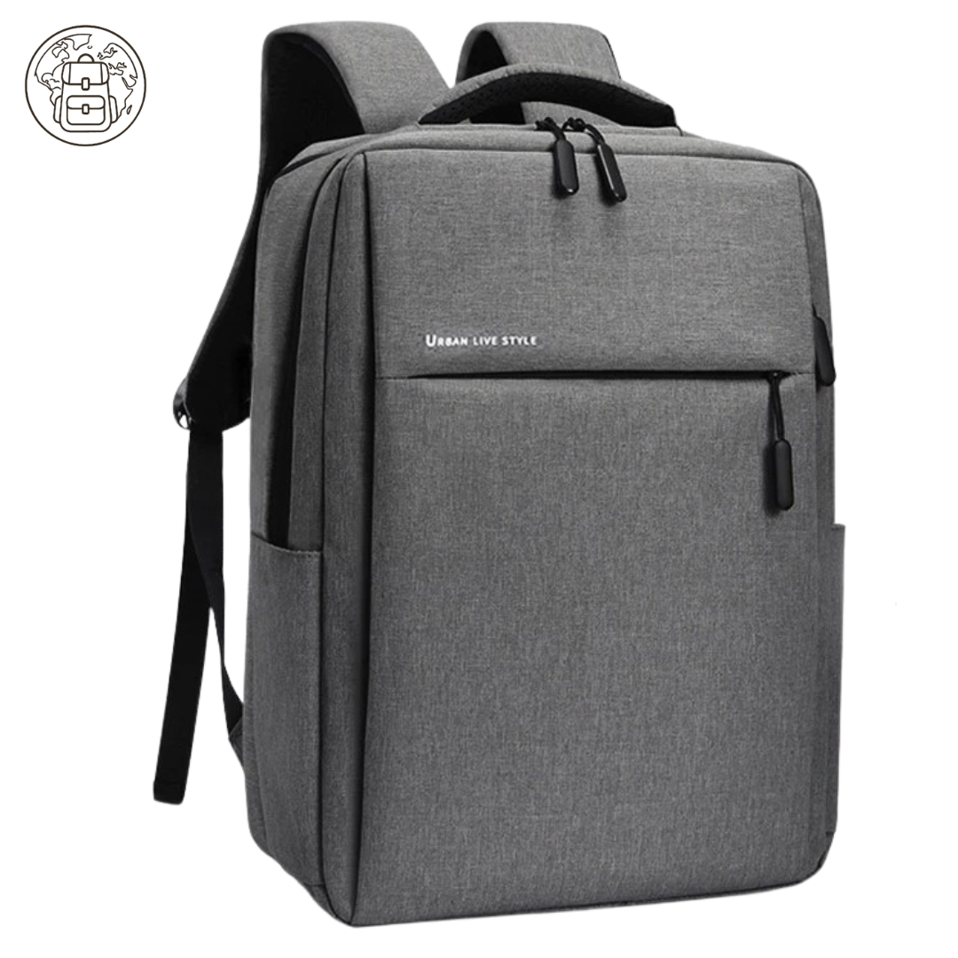 Sac à dos pour ordinateur 40L: Port de chargeur USB et manchon de bagage robuste - Micvoom™