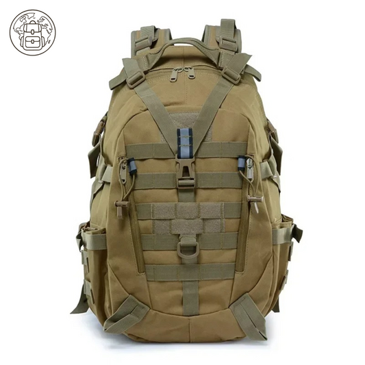 Sac à Dos Kaki 50L Homme : Oxford Résistant, 3 Compartiments et Polyvalence Tactique - Outdoor™