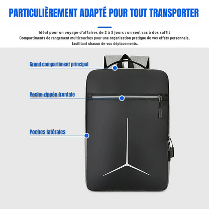 Sac à Dos Ordinateur Homme : Sac Cabine, Port USB et Antivol Intégrés - Yonis™