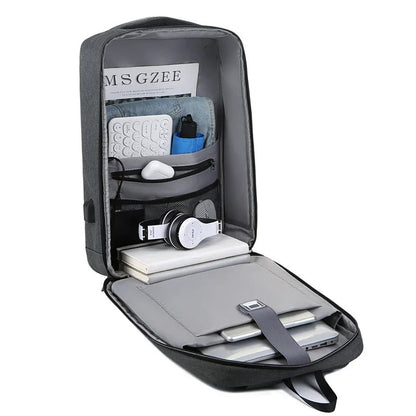 Sac à Dos Ordinateur Homme : USB Recharge, Coque Rigide et Waterproof - Functional Backpack™