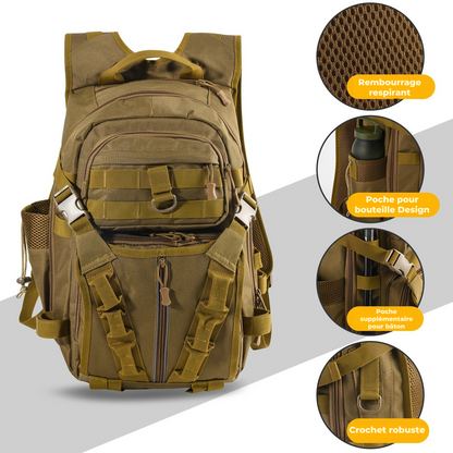 Sac à Dos Randonnée Imperméable Homme Kaki - Goture™