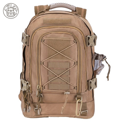 Sac à Dos Randonnée Tactique Extensible 65L Homme - Bushcraft™