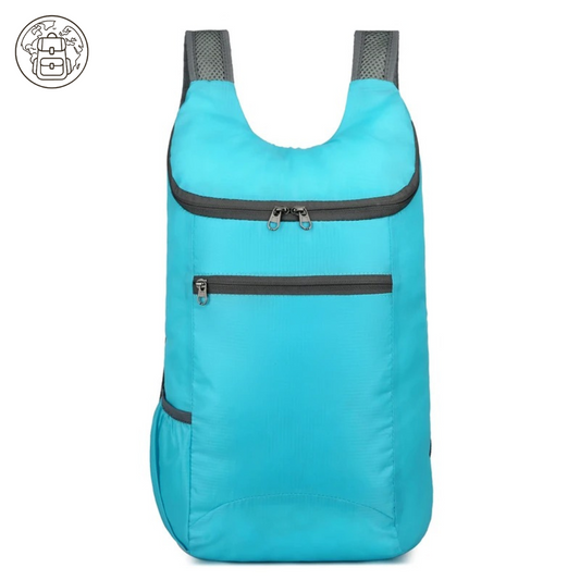 Sac à Dos Sport 20L Bleu Claire Femme : Ultra-Léger 80 g, Pliable & Résistant à l’Eau - AMYMANG™