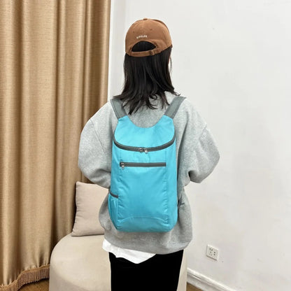 Sac à Dos Sport 20L Bleu Claire Femme : Ultra-Léger 80 g, Pliable & Résistant à l’Eau - AMYMANG™