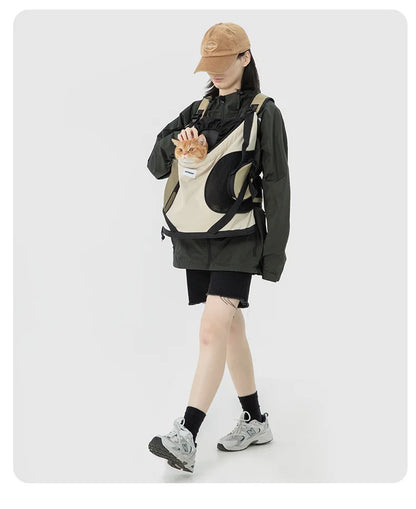 Sac à Dos Transport Chat 10 kg : Confort Ventral Ergonomique, Grande Capacité et Ventilation Optimale – Chesto™