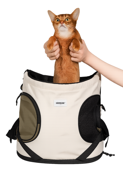 Sac à Dos Transport Chat 10 kg : Confort Ventral Ergonomique, Grande Capacité et Ventilation Optimale – Chesto™