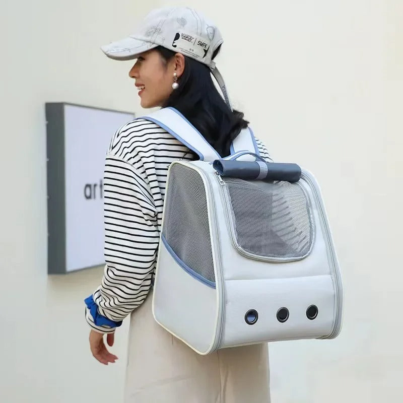 Sac à Dos Transport Chat : Voyage Avion, Pliable et Sécurisé avec Attache Valise - Nolya™