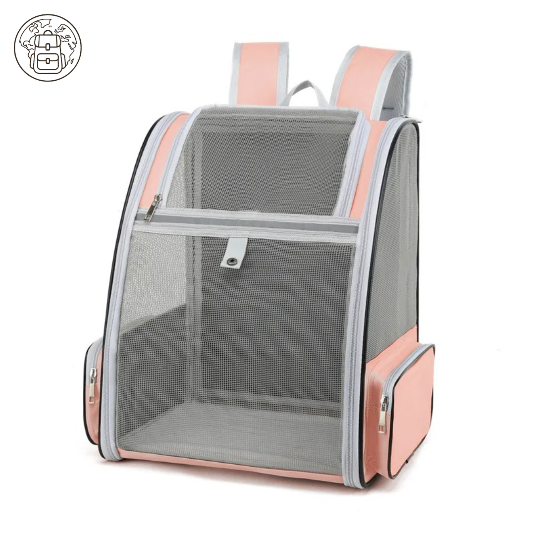 Sac à Dos Été Chien Rose : Respirant, Pliable et avec Poches de Rangement - Lunzo™