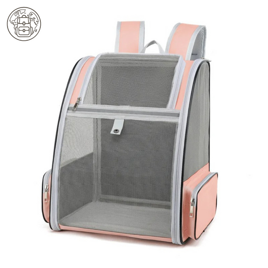 Sac à Dos Été Chien Rose : Respirant, Pliable et avec Poches de Rangement - Lunzo™