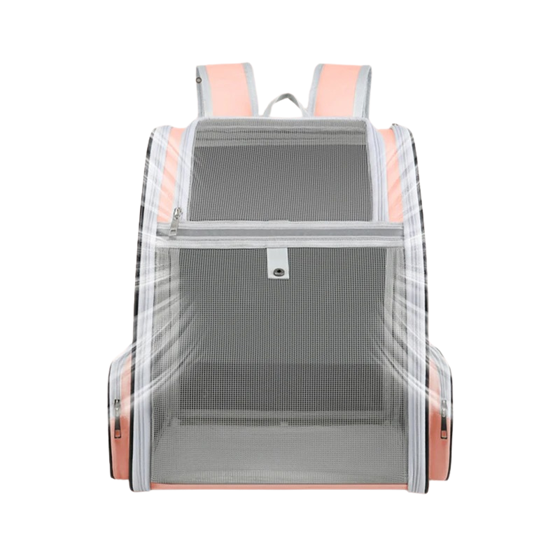Sac à Dos Été Chien Rose : Respirant, Pliable et avec Poches de Rangement - Lunzo™