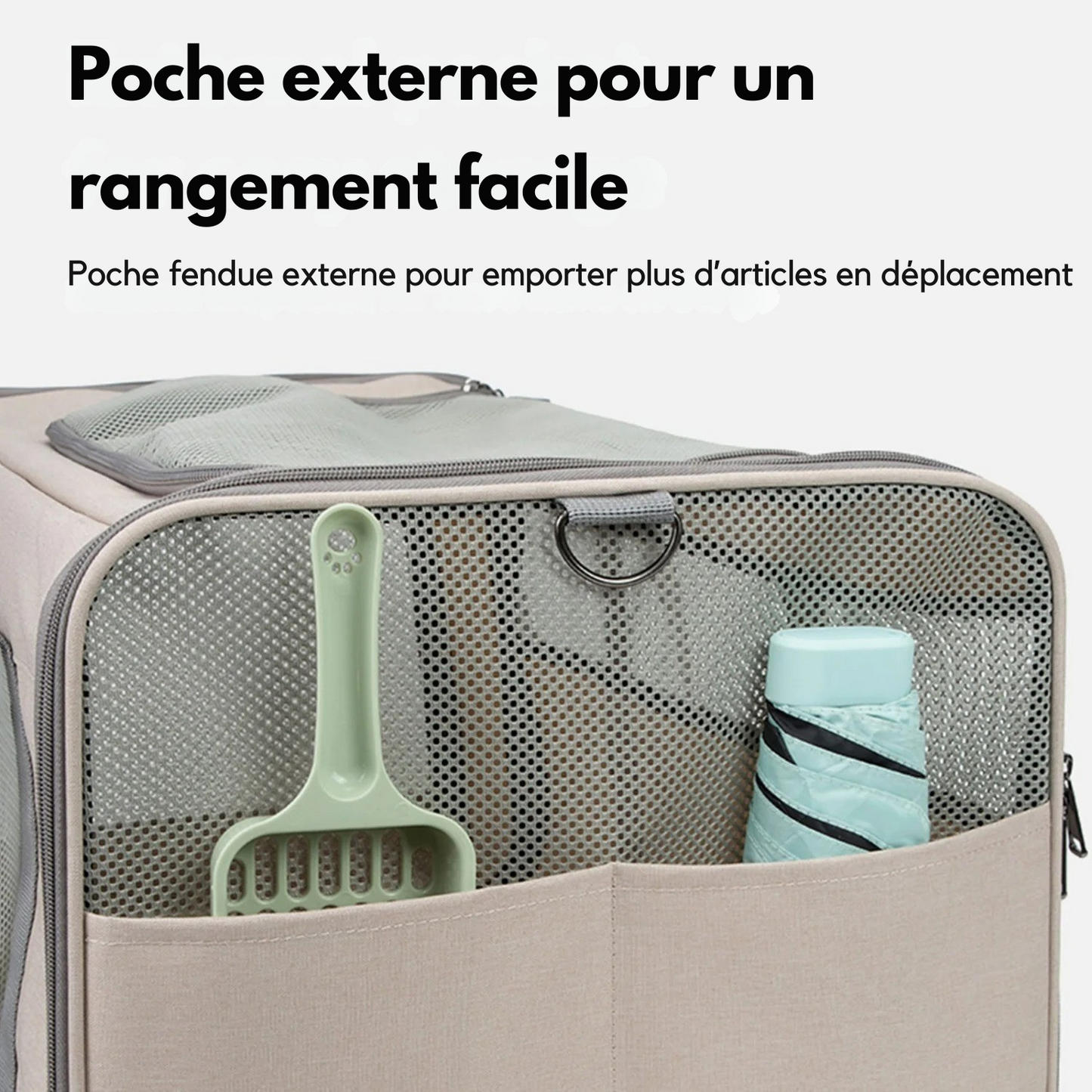 Sac de Transport Chat à Roulettes : 360°, Anti-Fuite et Transformable - Tribly™
