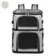 Sac de Transport pour Chat à Double Compartiment : Polyester, Modulable en Simple - DuoNest™