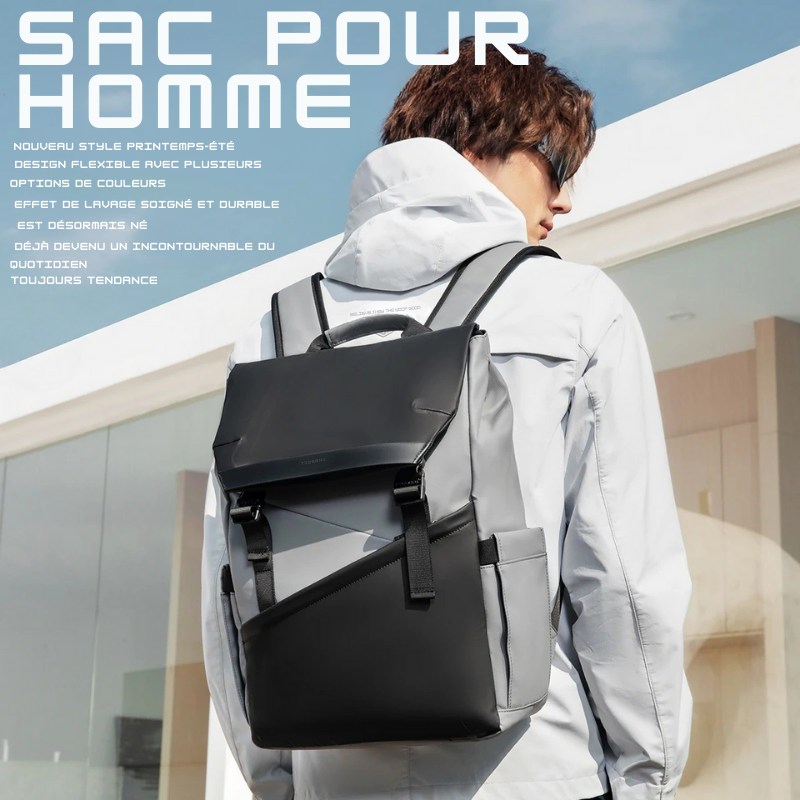 Sac à dos Ordinateur Portable Homme: Style coréen, étanche et Grande Capacité - Tigernu™