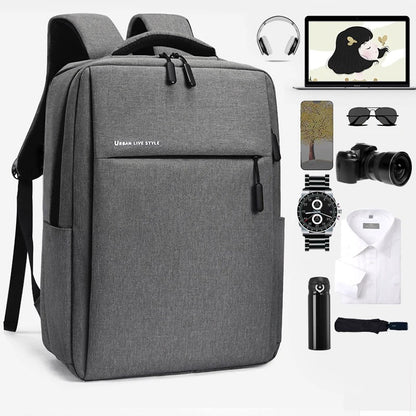 Sac à dos pour ordinateur 40L Port de chargeur USB et manchon de bagage robuste - Micvoom™